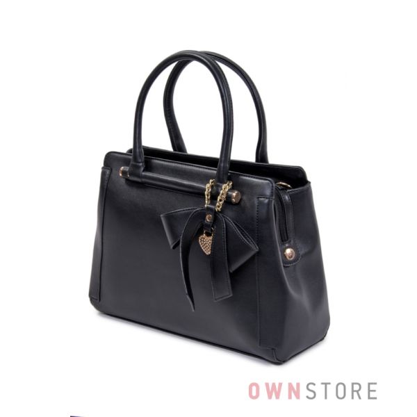 Купить женскую сумку черную из кожзама Farfalla Rosso - арт.90827